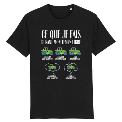 T-Shirt Homme Ce que je fais durant mon temps libre Tracteur