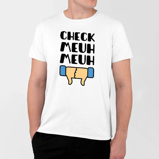 T-Shirt Homme Check meuh meuh