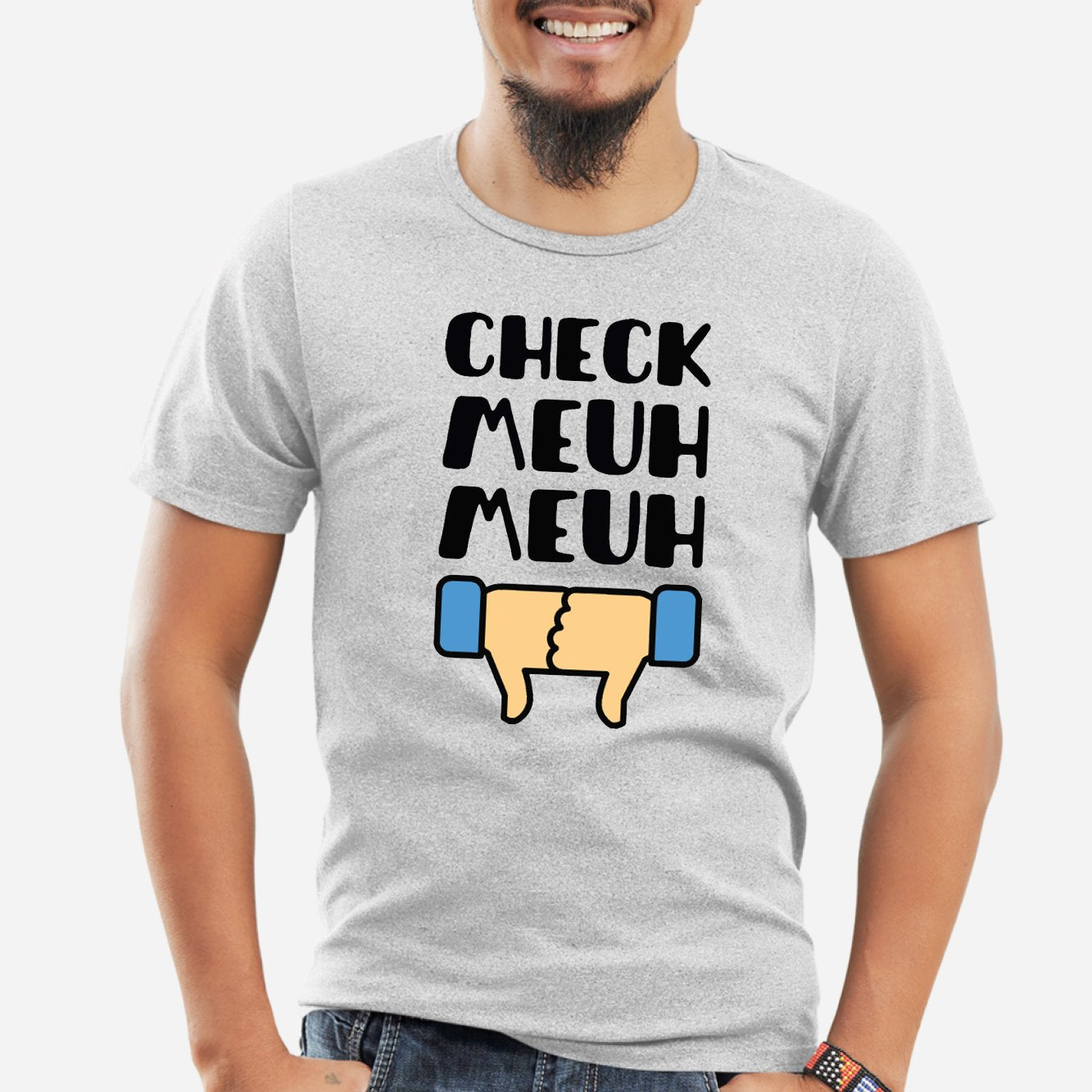 T-Shirt Homme Check meuh meuh