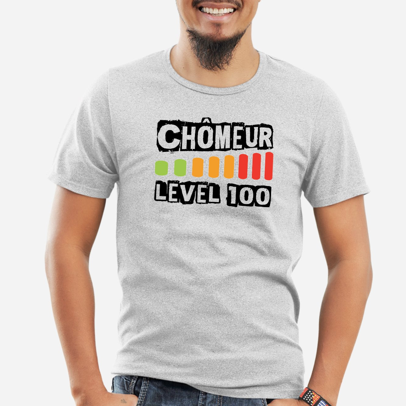 T-Shirt Homme Chômeur level 100