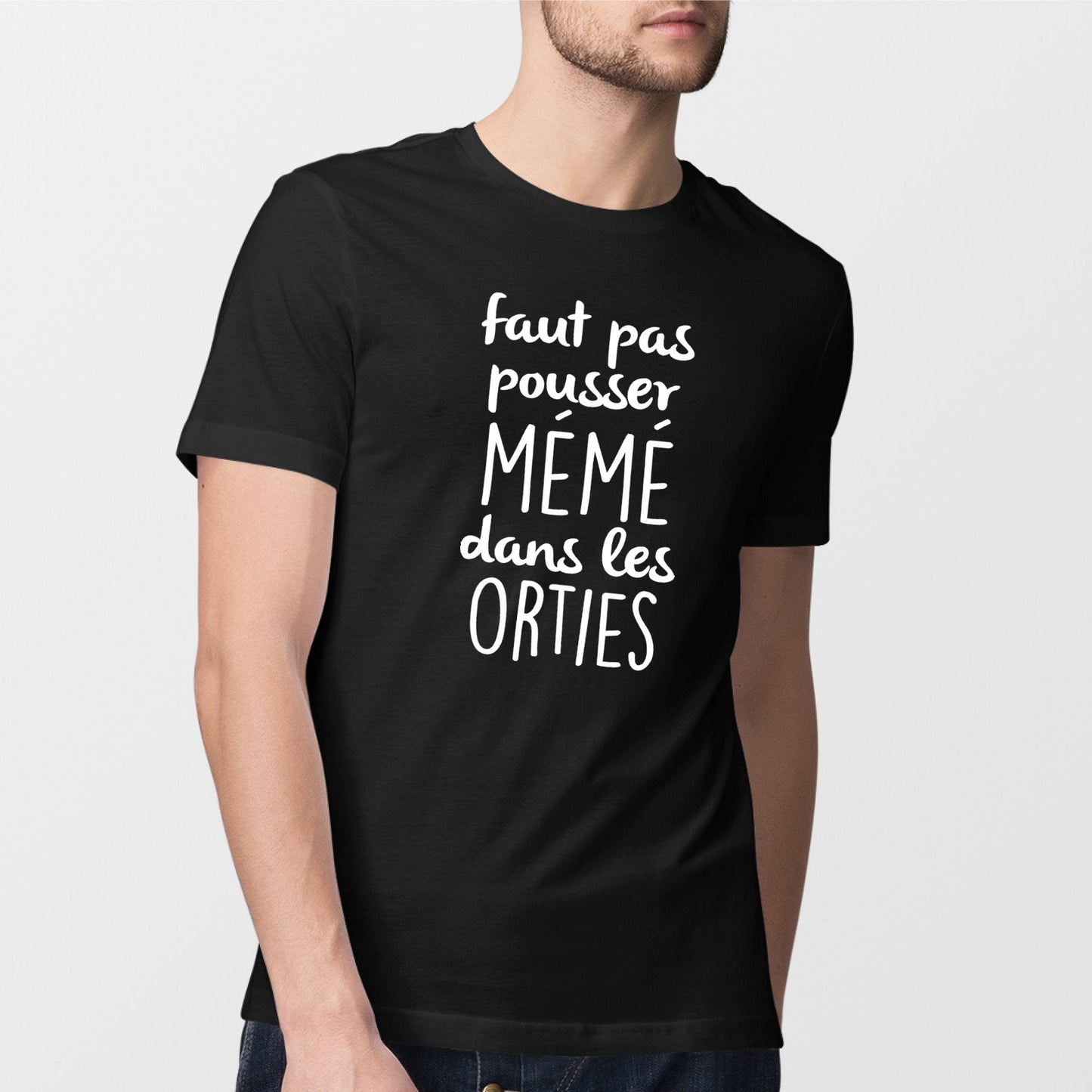 T-Shirt Homme Faut pas pousser mémé dans les orties