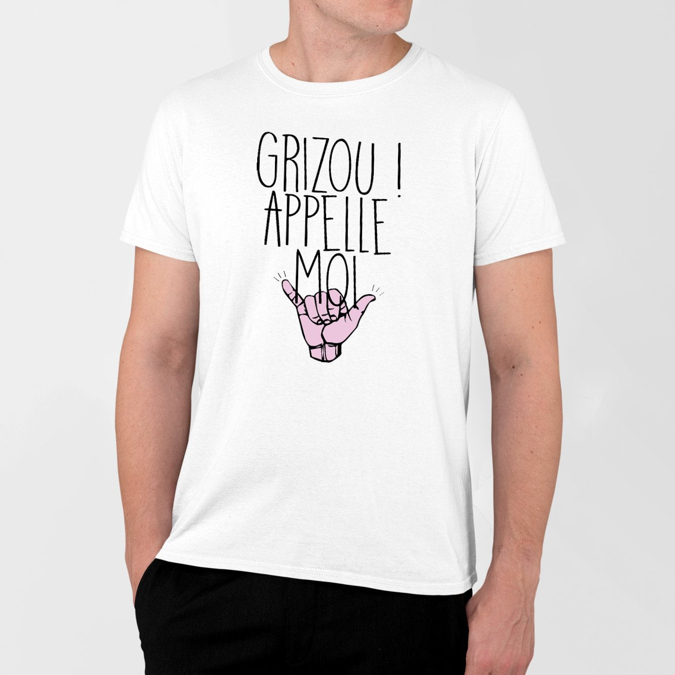 T-Shirt Homme Grizou appelle moi