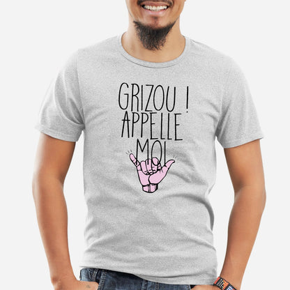 T-Shirt Homme Grizou appelle moi