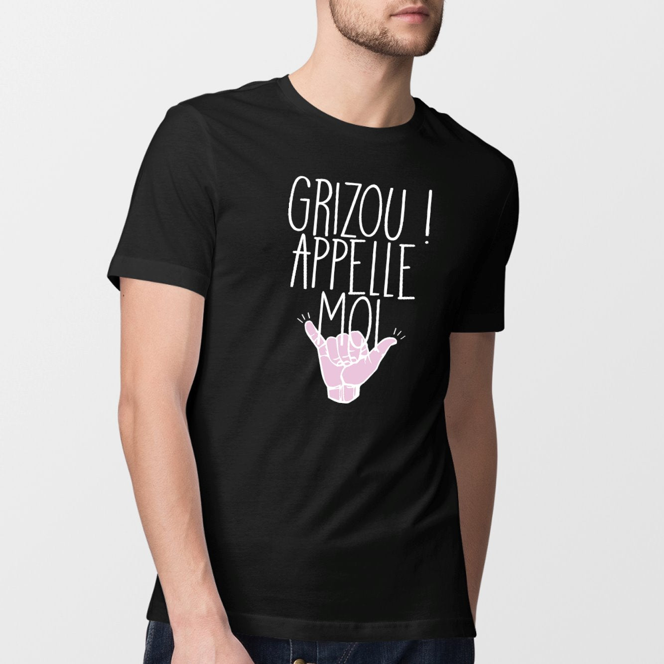 T-Shirt Homme Grizou appelle moi