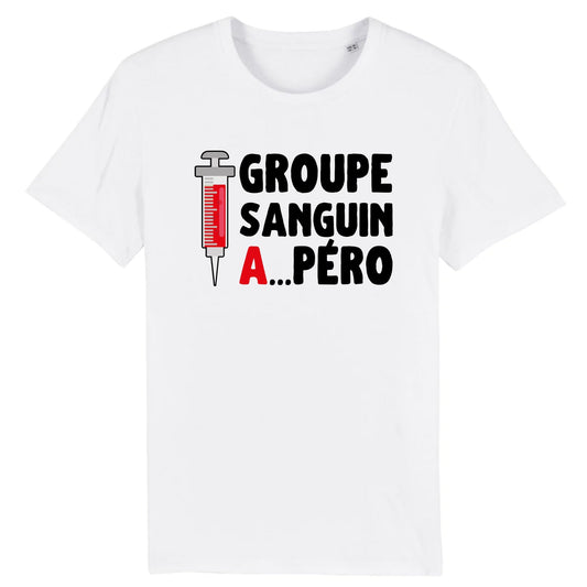 T-Shirt Homme Groupe sanguin Apéro