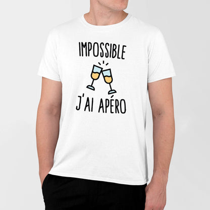 T-Shirt Homme Impossible j'ai apéro