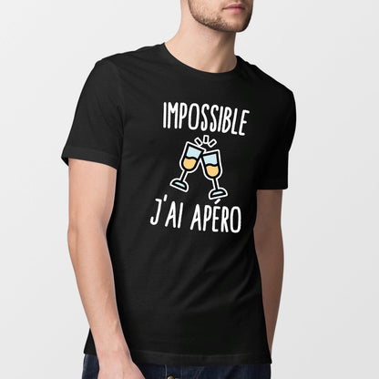 T-Shirt Homme Impossible j'ai apéro