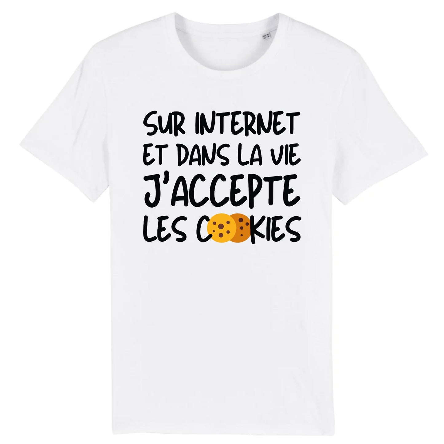 T-Shirt Homme J'accepte les cookies