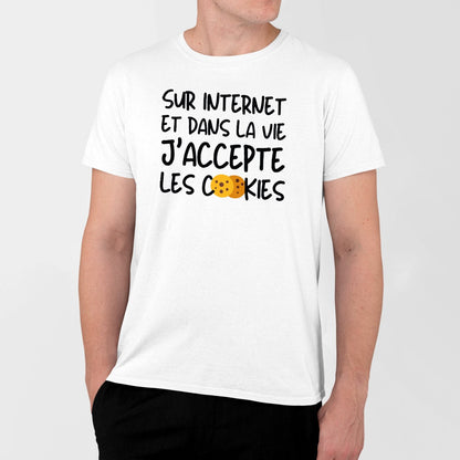 T-Shirt Homme J'accepte les cookies