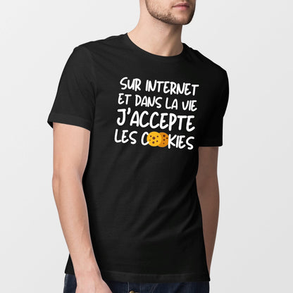 T-Shirt Homme J'accepte les cookies