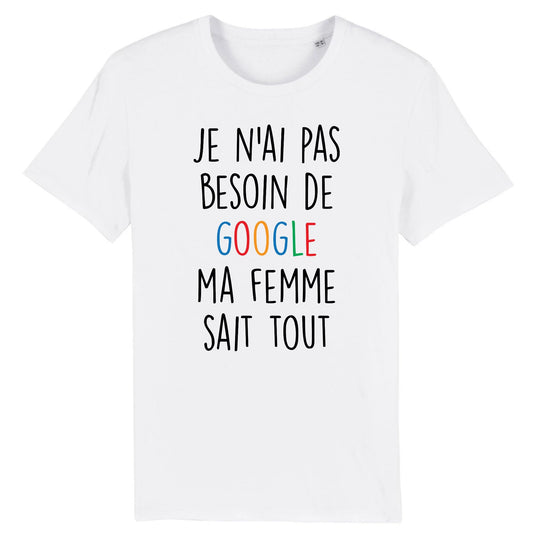 T-Shirt Homme Je n'ai pas besoin de Google