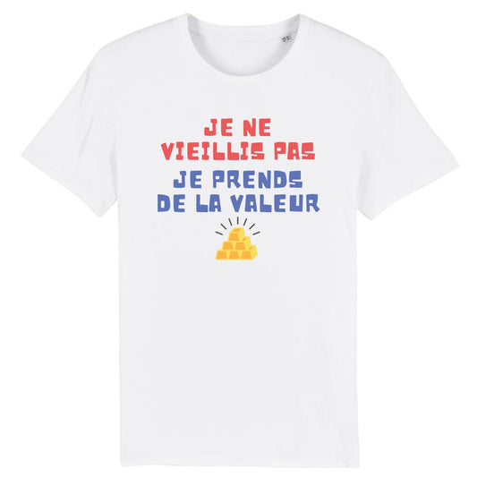 T-Shirt Homme Je ne vieillis pas je prends de la valeur