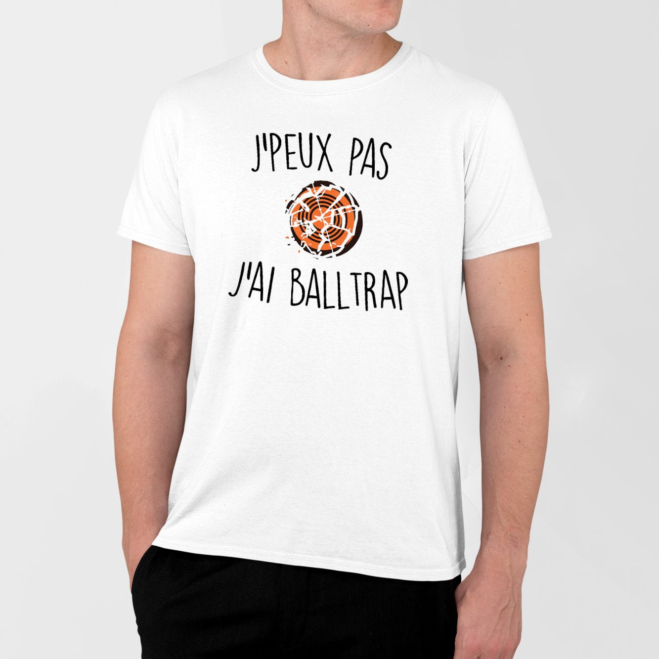 T-Shirt Homme J'peux pas j'ai ball-trap