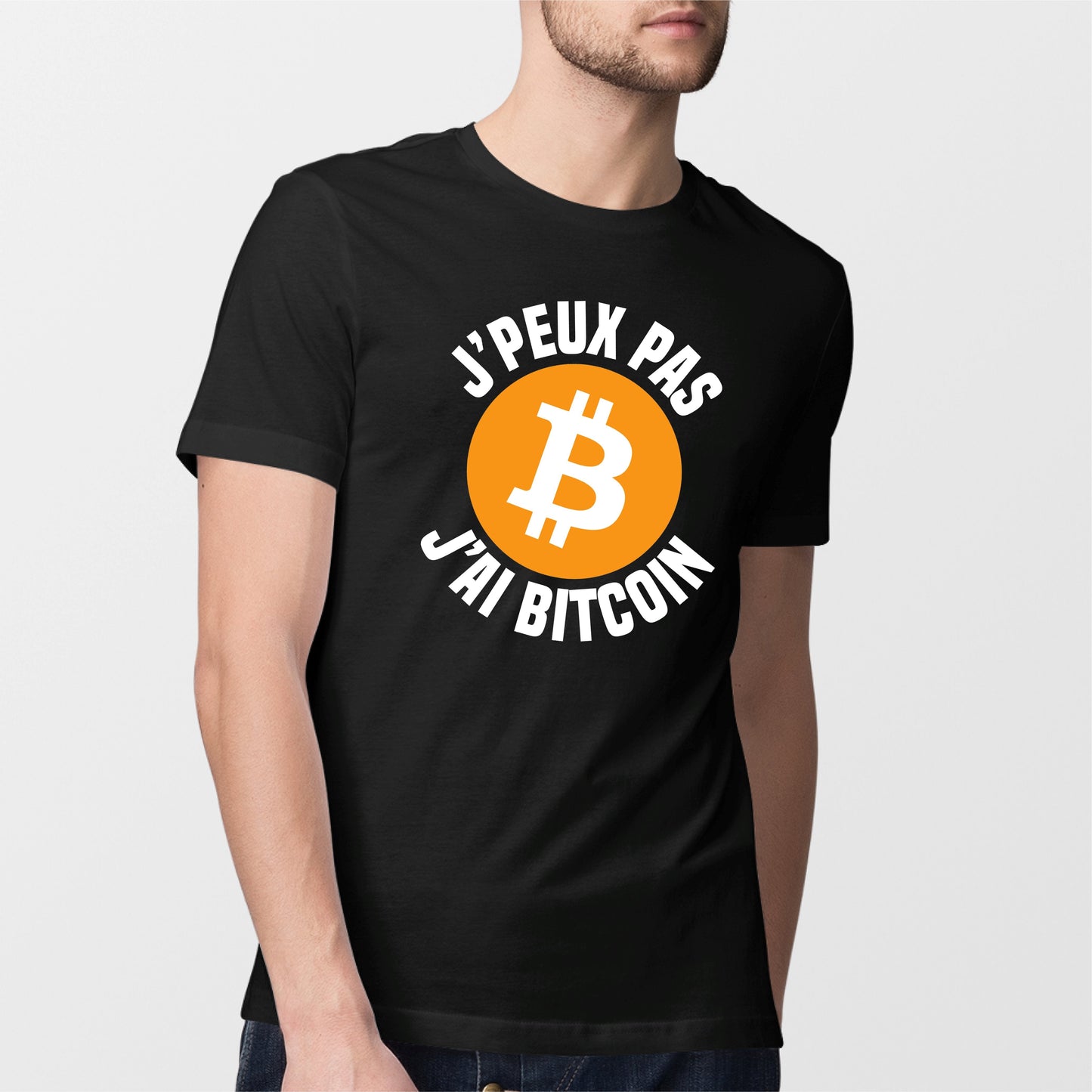 T-Shirt Homme J'peux pas j'ai Bitcoin