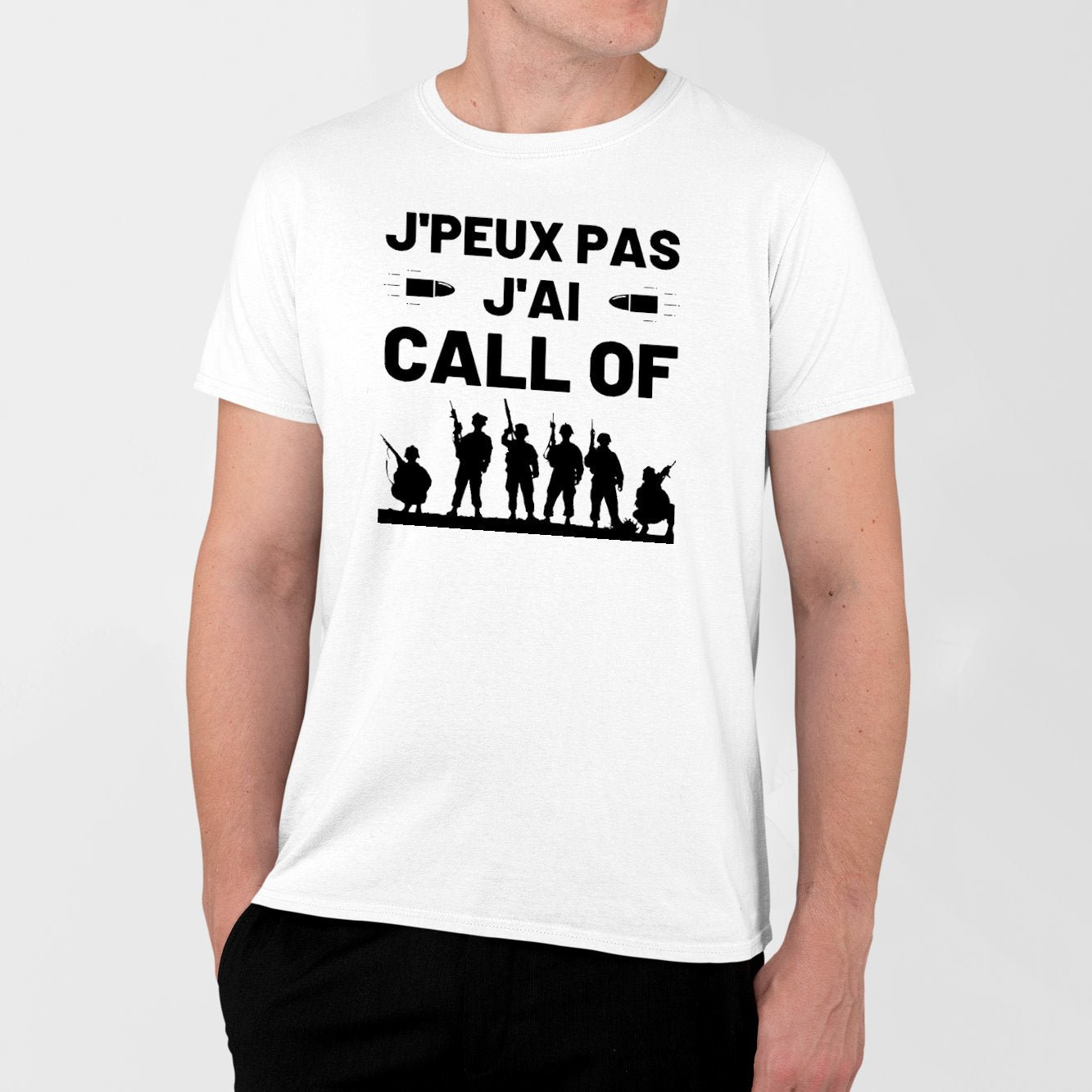 T-Shirt Homme J'peux pas j'ai call of