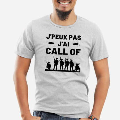 T-Shirt Homme J'peux pas j'ai call of