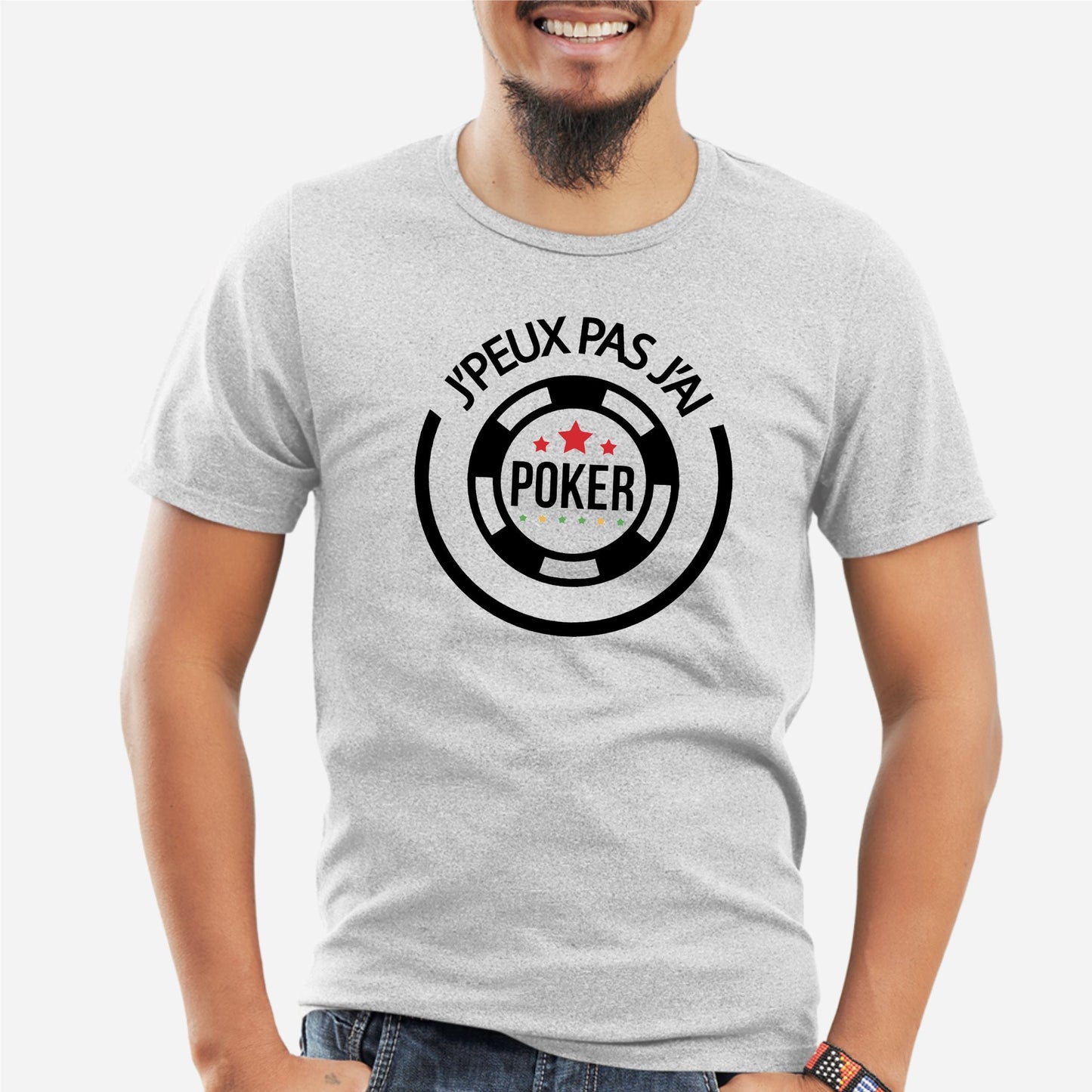 T-Shirt Homme J'peux pas j'ai poker