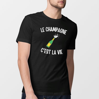 T-Shirt Homme Le champagne c'est la vie