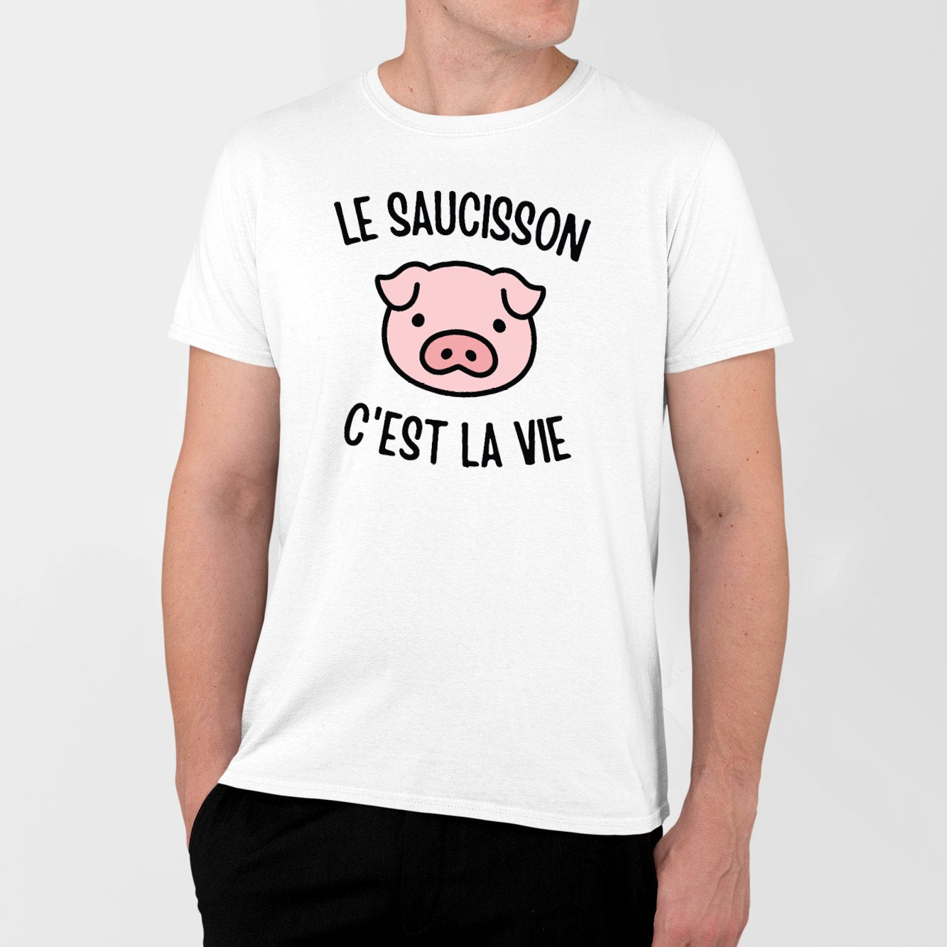 T-Shirt Homme Le saucisson c'est la vie