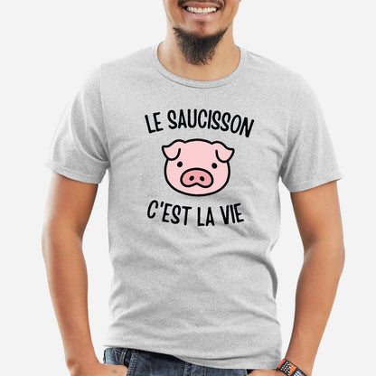 T-Shirt Homme Le saucisson c'est la vie