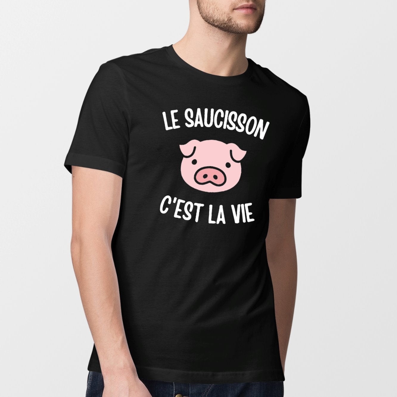 T-Shirt Homme Le saucisson c'est la vie