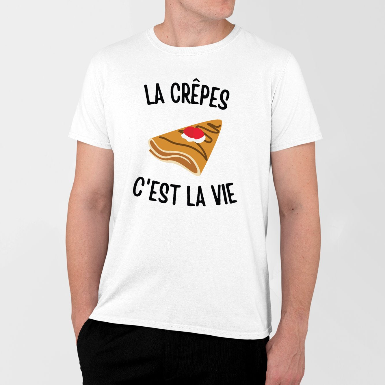 T-Shirt Homme Les crêpes c'est la vie