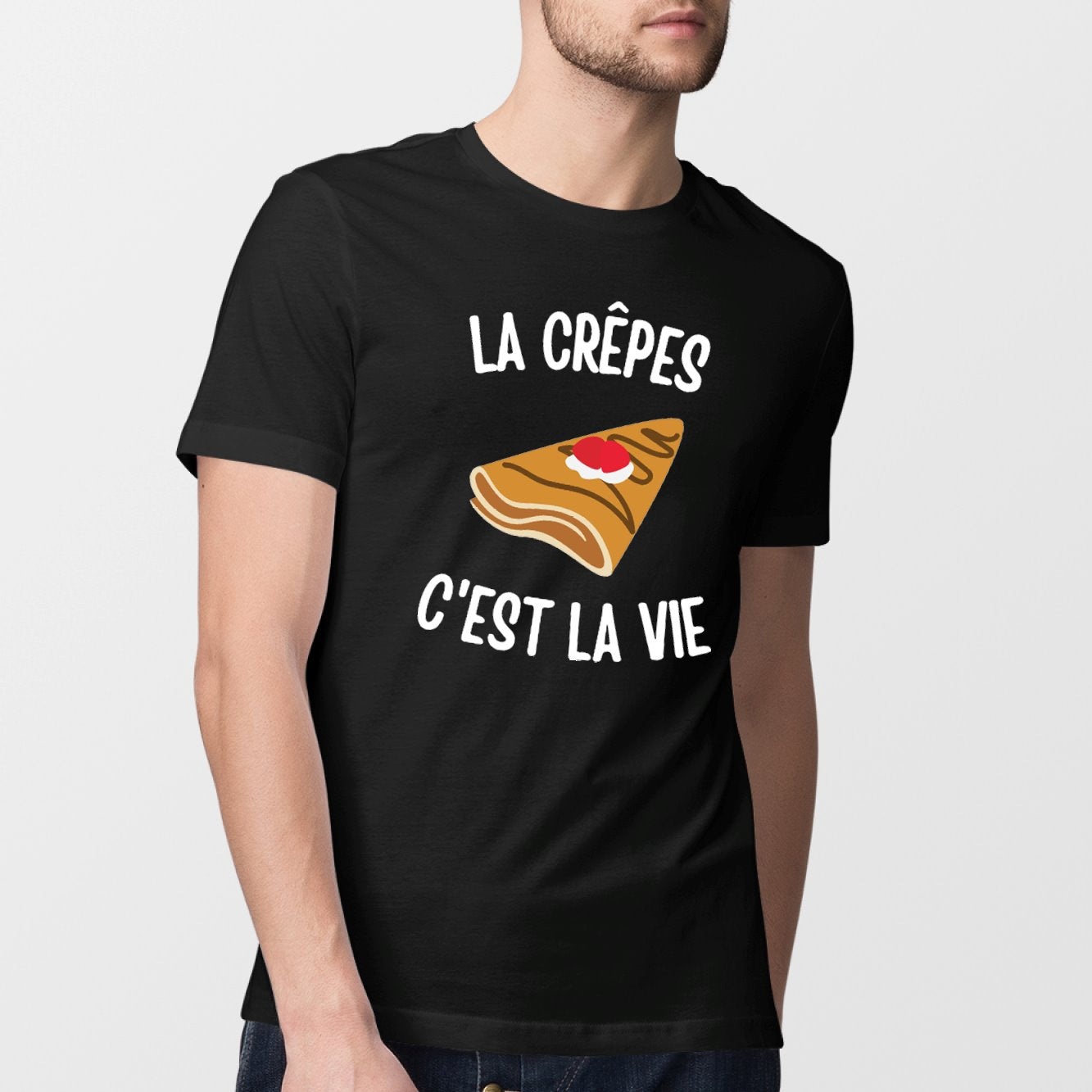 T-Shirt Homme Les crêpes c'est la vie