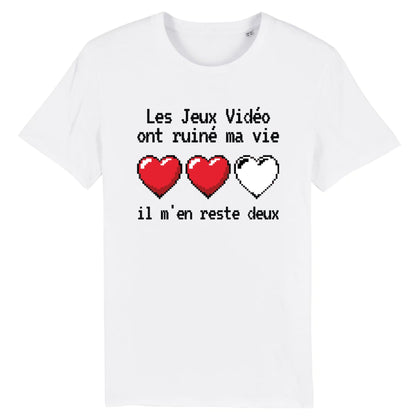 T-Shirt Homme Les jeux vidéo ont ruiné ma vie il m'en reste deux