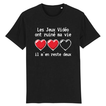 T-Shirt Homme Les jeux vidéo ont ruiné ma vie il m'en reste deux