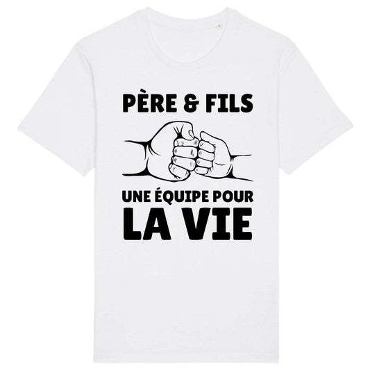 T-Shirt Homme Père et fils une équipe pour la vie