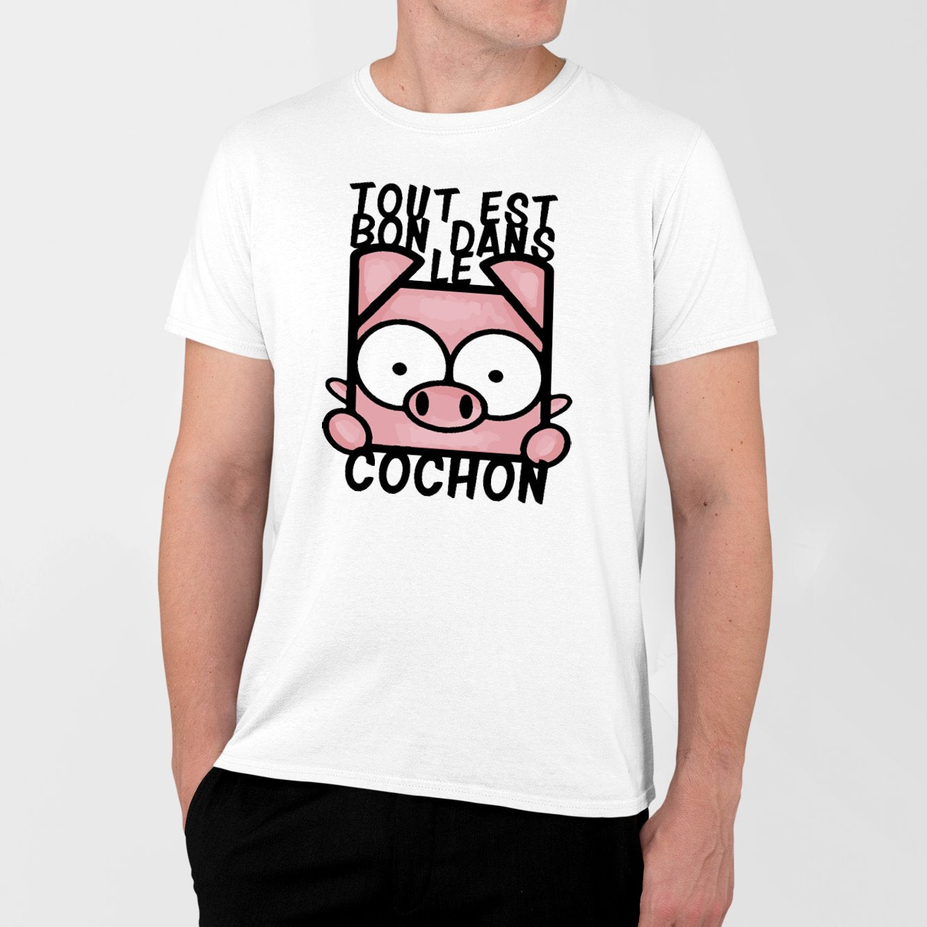 T-Shirt Homme Tout est bon dans le cochon