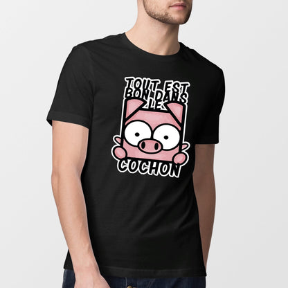 T-Shirt Homme Tout est bon dans le cochon